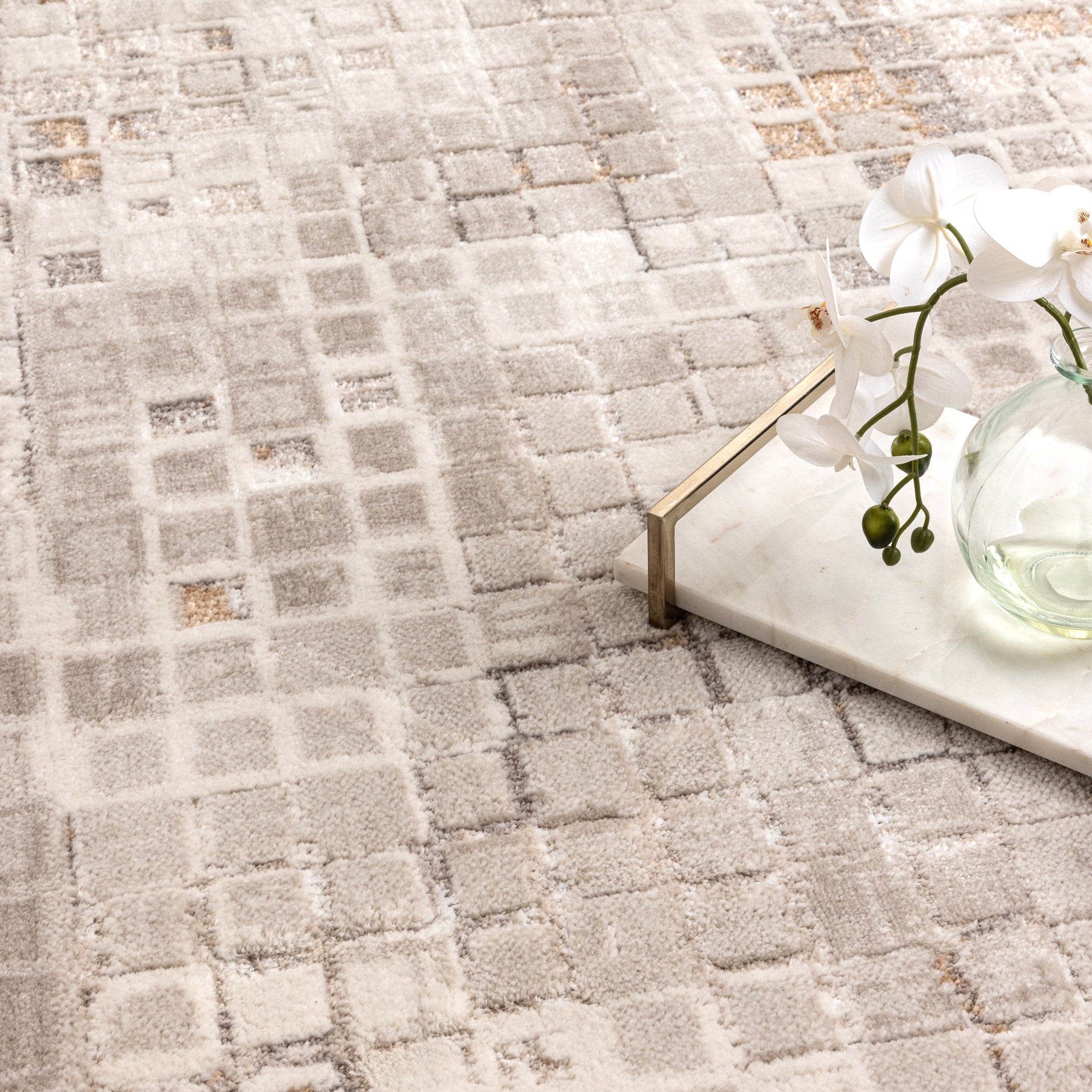 Pierre Cardin Ocean Matrix Beige Rug