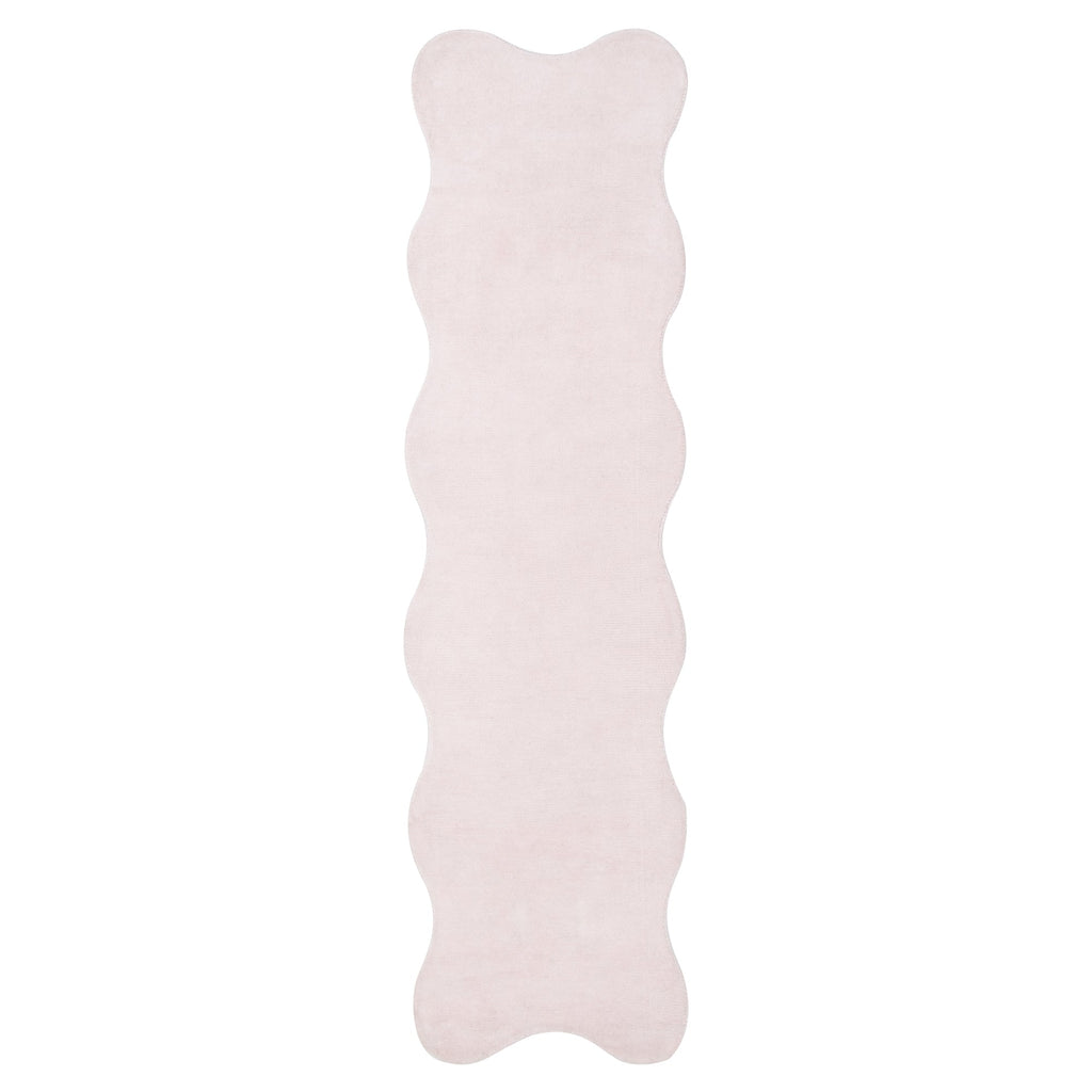 Ollie Scalloped Irregular Runner Pink