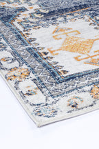 Provence Taza Blue Cream Transitional Rug - PROV06