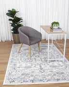Provence Gaul Traditional Grey & Cream Rug â€“ PROV08