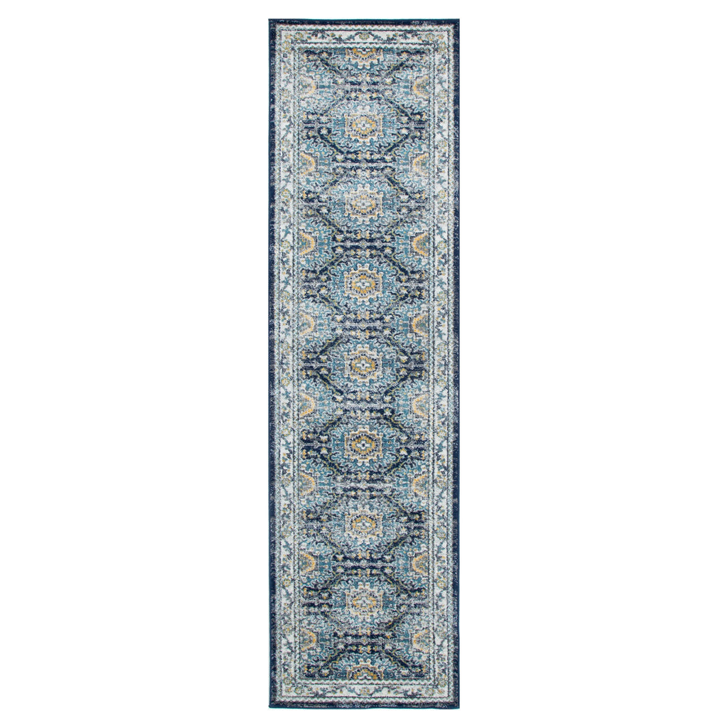 Provence Ventoux Navy Multi Traditional Rug - PROV21