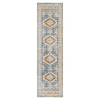 Provence Zaida Traditional Grey & Terracotta Rug - PROV12