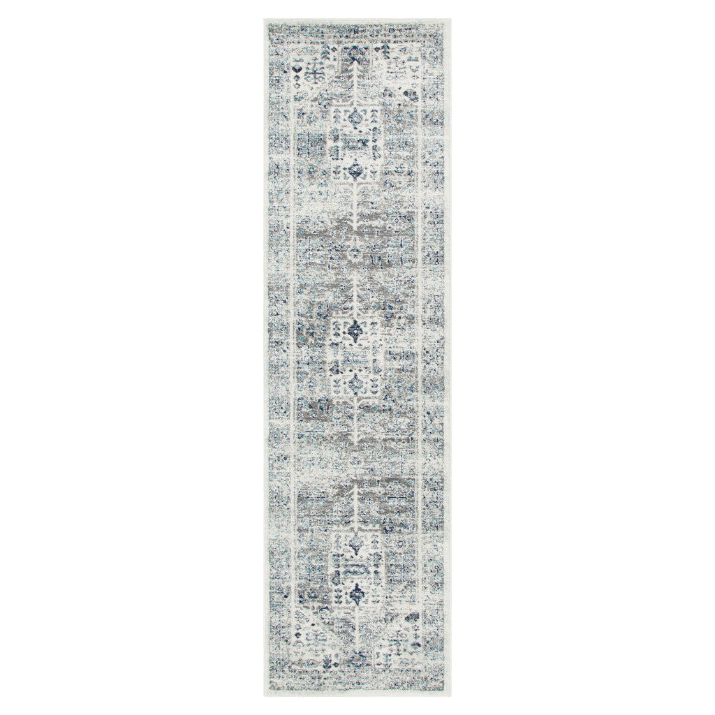 Provence Celts Cream Blue Traditional Rug - PROV14