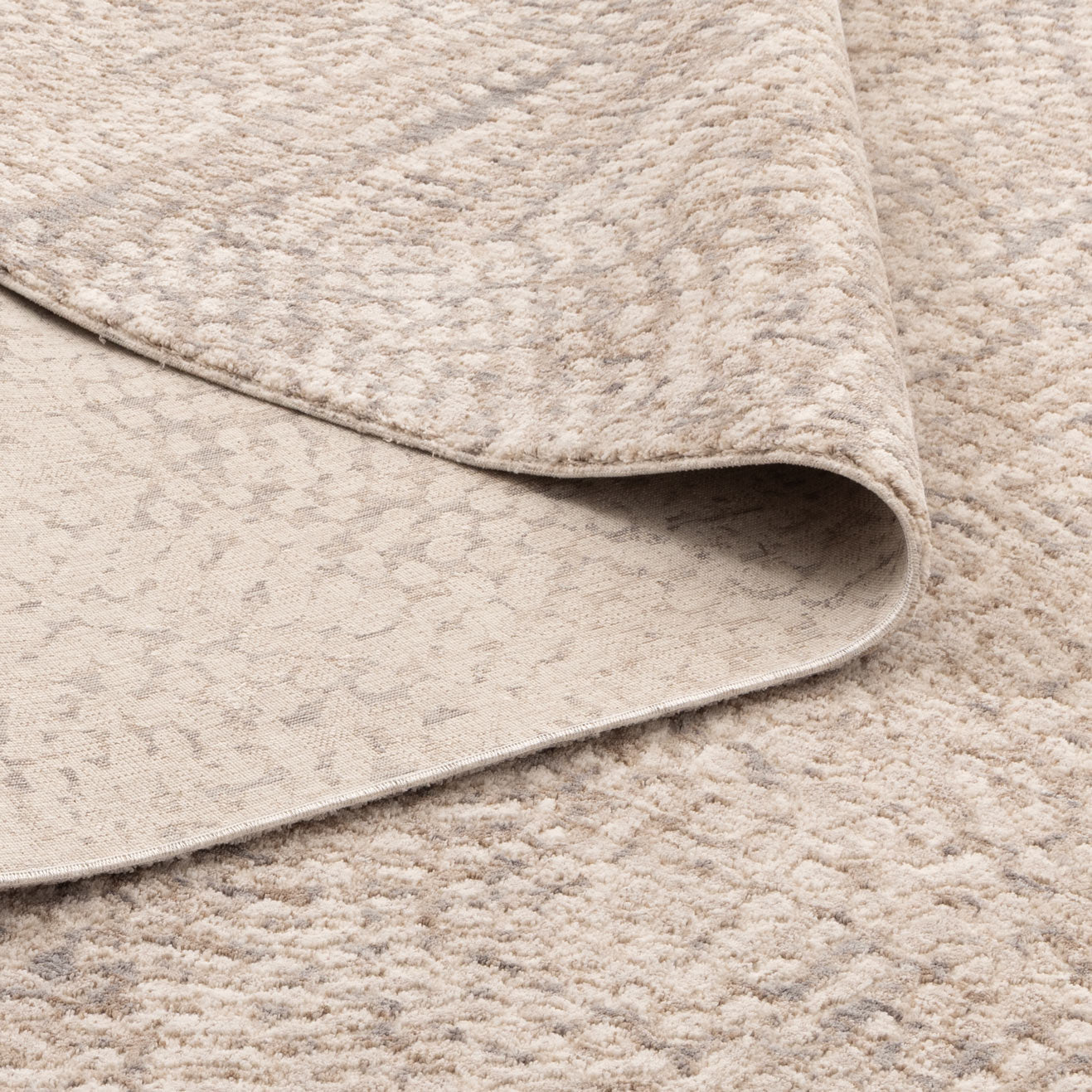 Solenne Mosaic Soft Tide Beige Grey Rug - S900