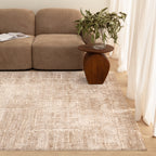 Solenne Distressed Cream Mustard Rug - S901