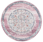Salsa Hollow Medalion Transitional Blush Round Rug