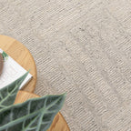Seren Silver Modern Wool Rug