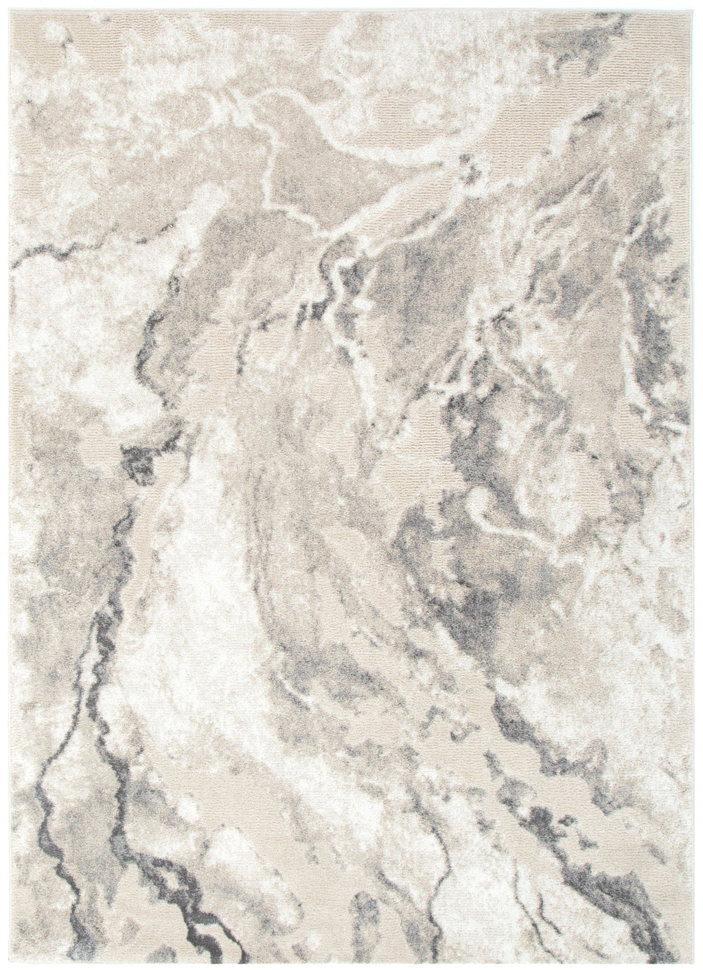 Edition Marble Abstract Grey Rug