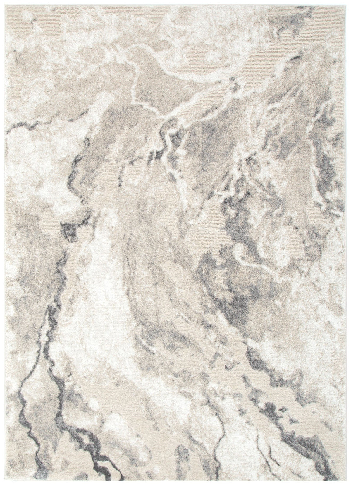 Edition Marble Abstract Grey Rug