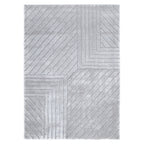 Tender Modern Silver Shag Rug