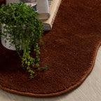 Ollie Scalloped Irregular Runner Terracotta