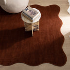 Ollie Scalloped Irregular Rug Terracotta