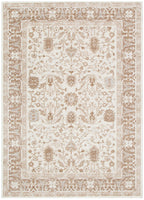 Sierra Oriental Border Beige Rug