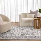 Sierra Oriental Border Grey Rug