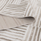 Wellington Geometric Lines Beige Rug - W003