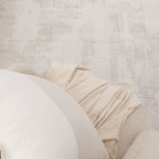 Wellington Distressed Shapes Beige Rug - W006