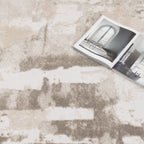 Wellington Abstract Wash Beige Rug - W008